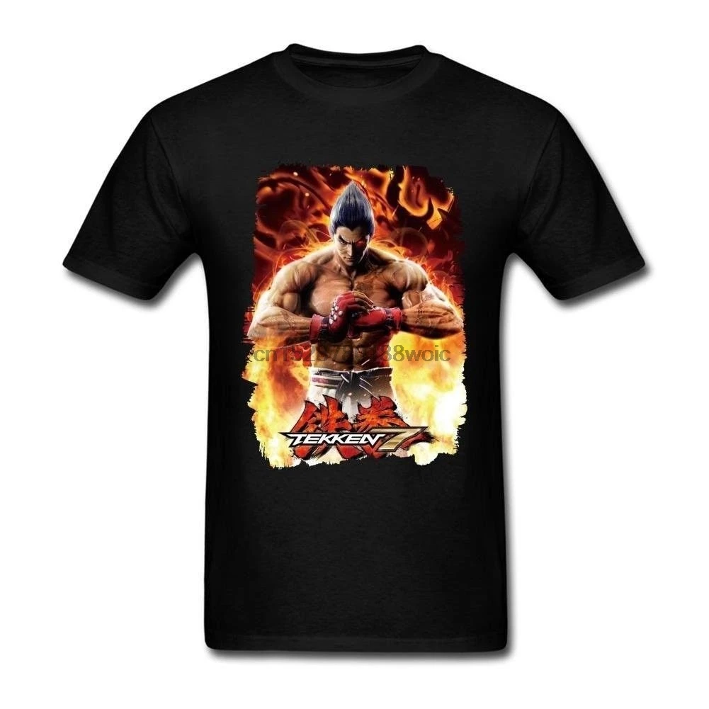 Новый Tekken 7 Казуя Мисима игры мужские знаменитостей Цвет Черный футболки |