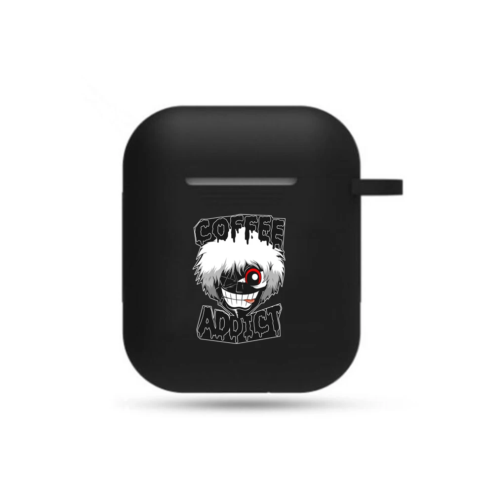 

Чехол для наушников Apple AirPods 2 1 из мягкого силикона с японским аниме Токийский Гуль аксессуары для беспроводных наушников чехол для наушнико...