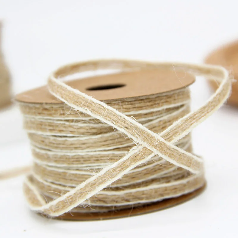 10 м/рулон джутовый шпагат искусственная лента для вечерние DIY подарочная