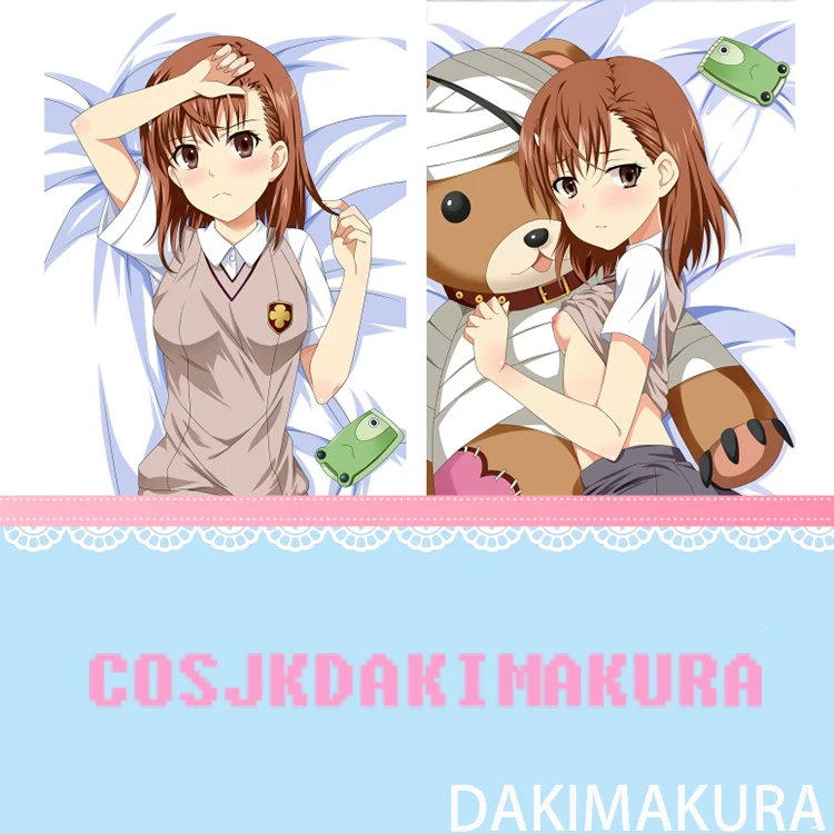 

Anime A Certain Scientific Railgun Misaka Mikoto Dakimakura HD Print Pillowcase Body Hugging Pillow Cover Room Bedding Otaku