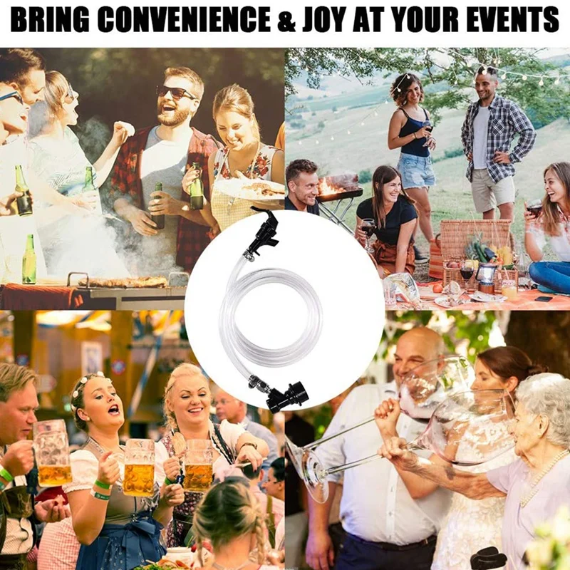 5 футов пивной шланг с прозрачным шариком|Пивоварение| |