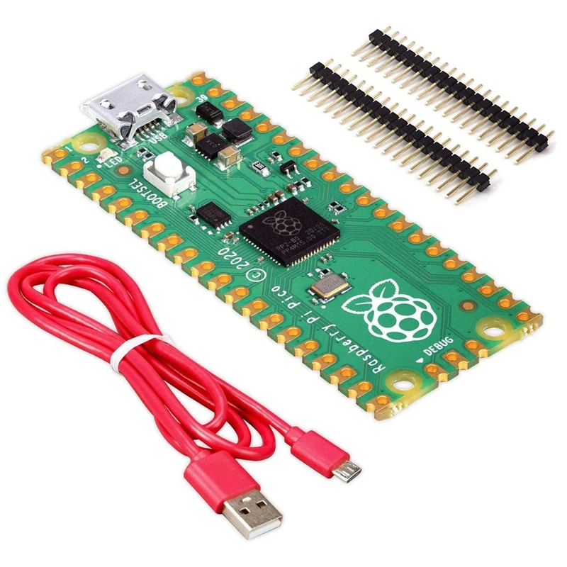 

For Raspberry Pi Pico - Light Starter Kit, Consisting of Raspberry Pi Pico, Cable and Pin Headers