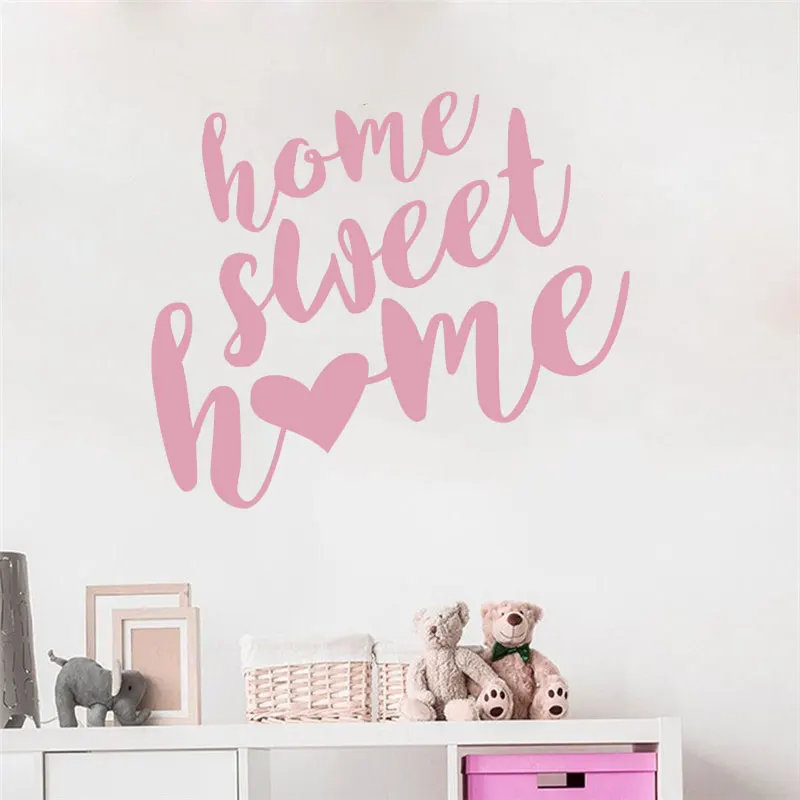 

Домашняя Милая домашняя Съемная водонепроницаемая крышка, царапины, Виниловая наклейка на стену, украшение, виниловые обои, наклейки, модны...