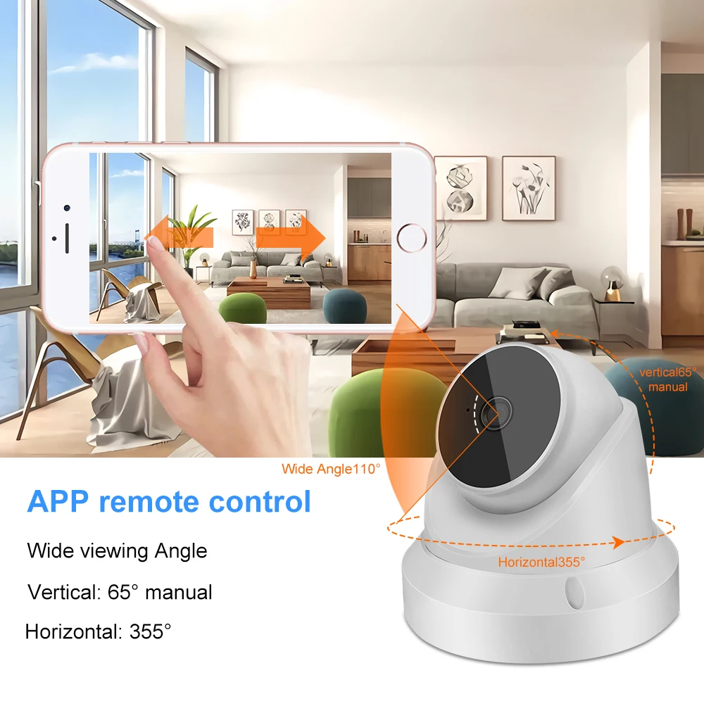 V380 Pro 1080P IP HD 5V1.5A Dome Camera 6 Infrared LED Wireless WIFI Two-way Audio TF Card Monitor | Безопасность и защита