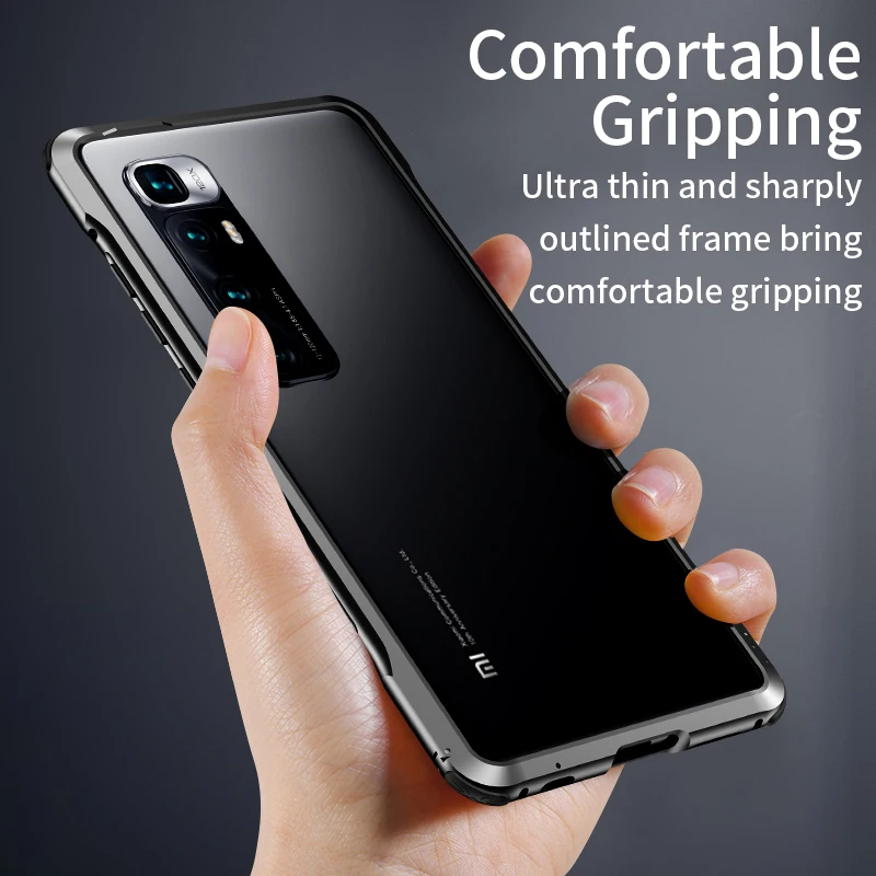 metal bumper phone case for xiaomi 10 ultra 11 5g coque mi 10 pro 9 aluminium frame protective cover redmi k30 case shockproof free global shipping