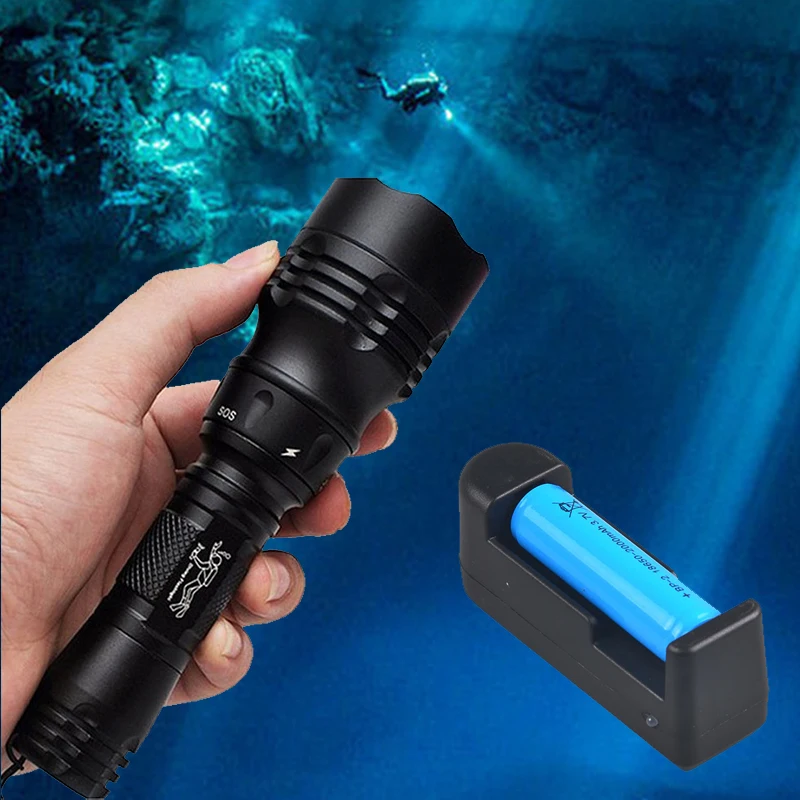 TOPCOM 2000 люмен CREE XM-L2 профессиональный фонарь для дайвинга подводная лодка подводная Безопасность огни Водонепроницаемый Подводный фонарь