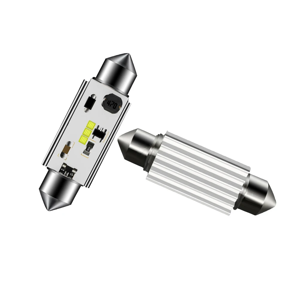 Светодиодный светильник для номерного знака супер белый 2 шт. 31 мм 36 39 41 6418 C5W 4 Вт 12