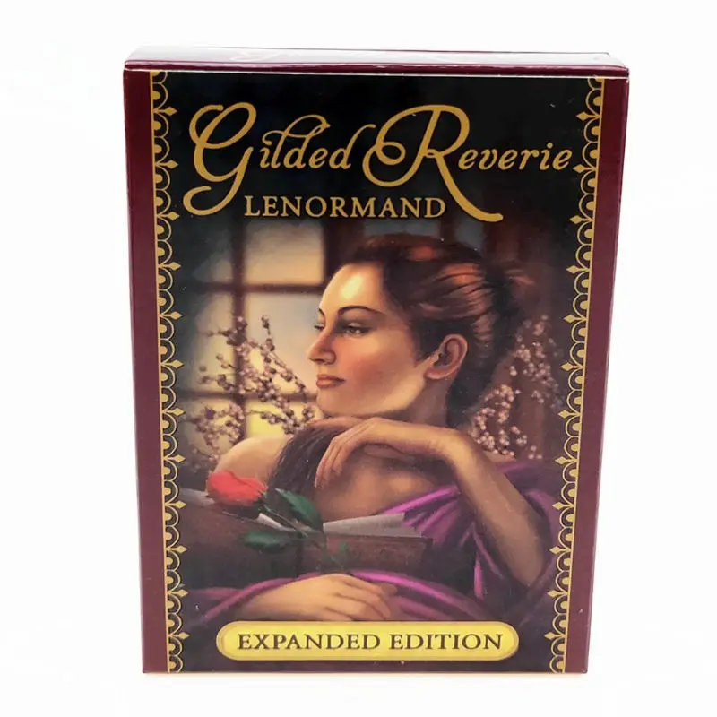 Позолоченные Reverie Lenormand Seer карты полный английский 47 Таро карты гадание Fate