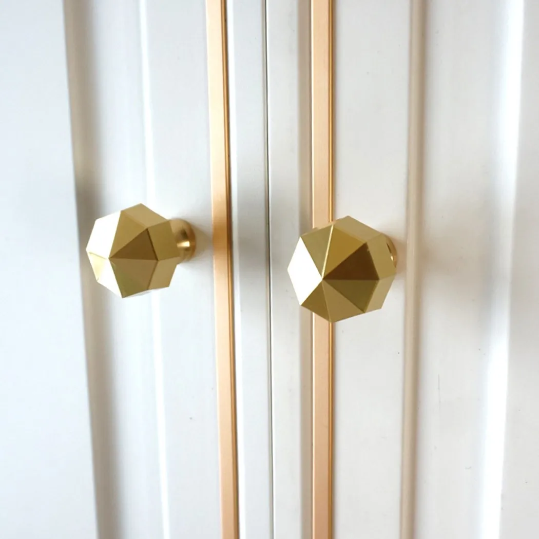 

High Quality Cabinet Knob Kitchen Knobs Pulls Solid Brass Brass Brushed