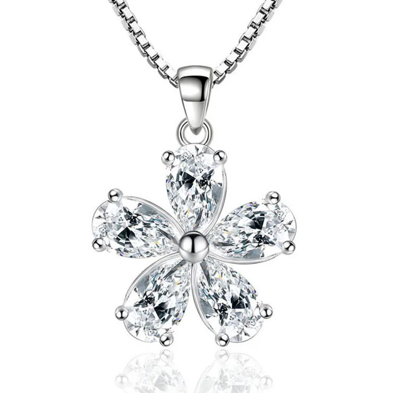 Очаровательное романтическое ожерелье с подвеской в виде цветка вишни роскошное