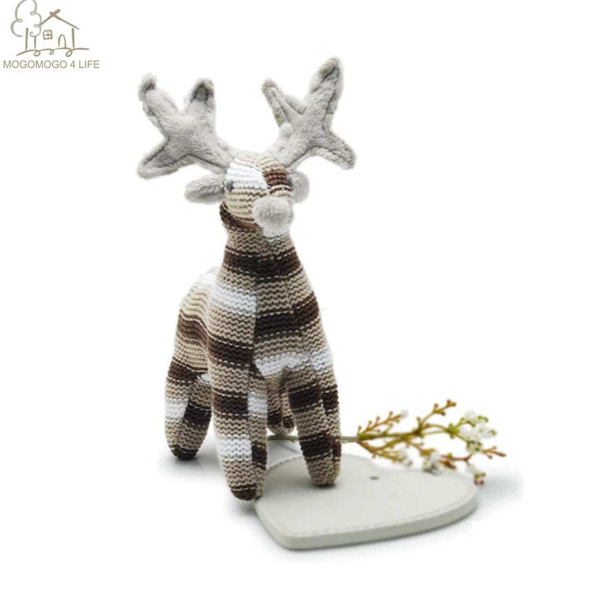 Роскошный Рождественский олень мягкие животные плюшевые живые комнаты