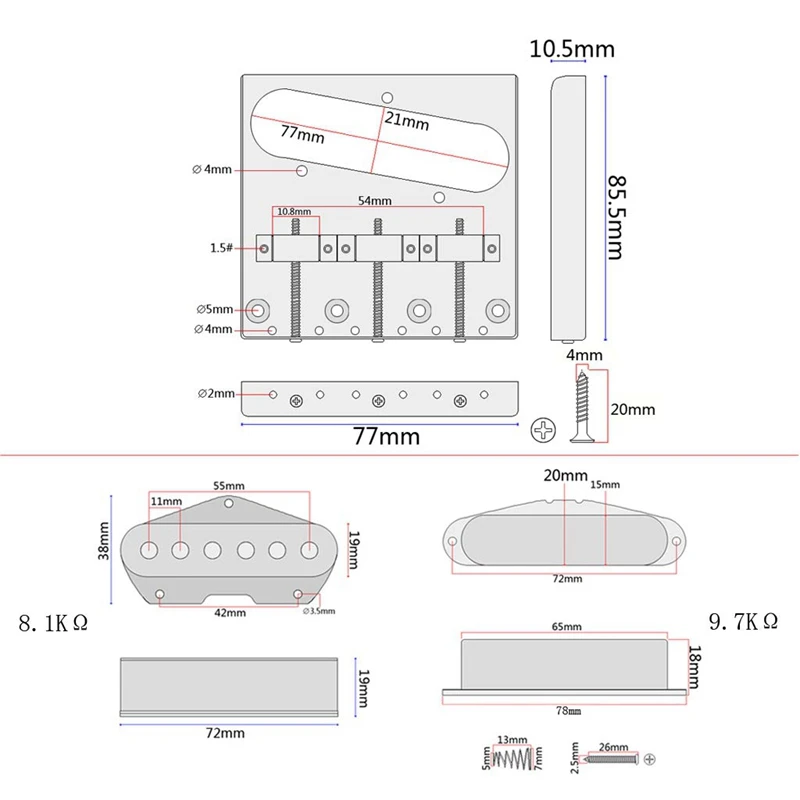 6 saiten sattel brücke platte 3 weg schalter control platte neck pickup set für fender elektrische gitarren ersatz teile free global shipp