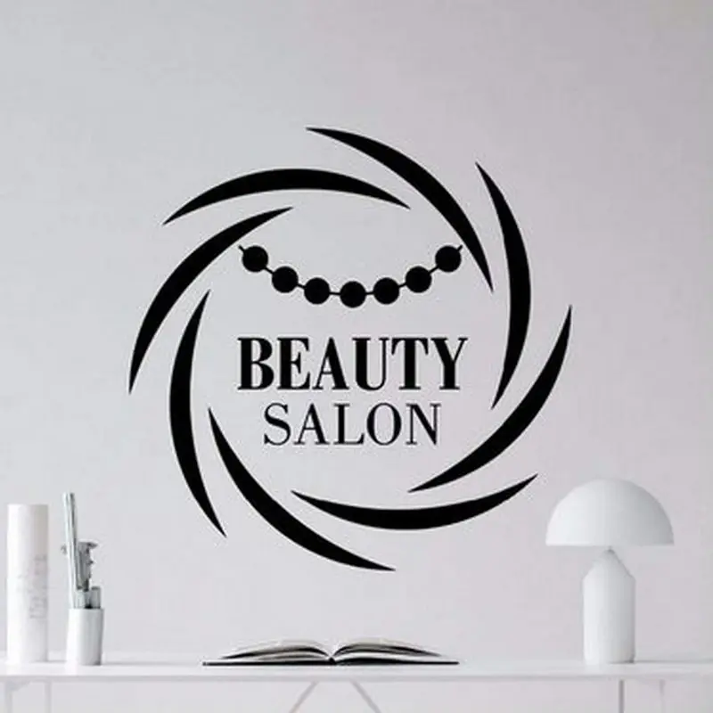 Креативная Наклейка на стену для салона красоты наклейка украшение декор окна