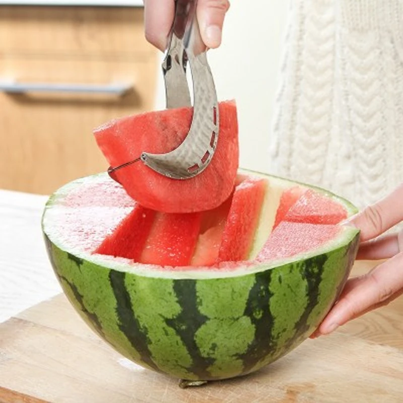 

Stainless Steel Watermelon Slicer Cutter Knife Corer Fruit Vegetable Tools Kitchen Gadgets Fruit tools Cut watermelon artifact