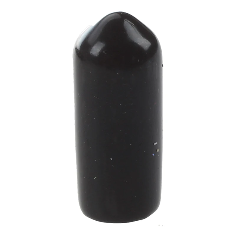100 шт 6 мм внутренний диаметр круглый наконечник черные ПВХ изолированные