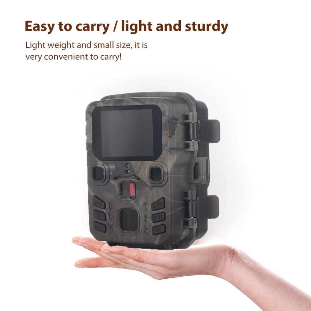 Hunting Wild Trail Camera 20MP 1080P Outdoor Wildlife Cameras Scouting Surveillance Mini301 Night Vision Photo Traps Tracking | Спорт и