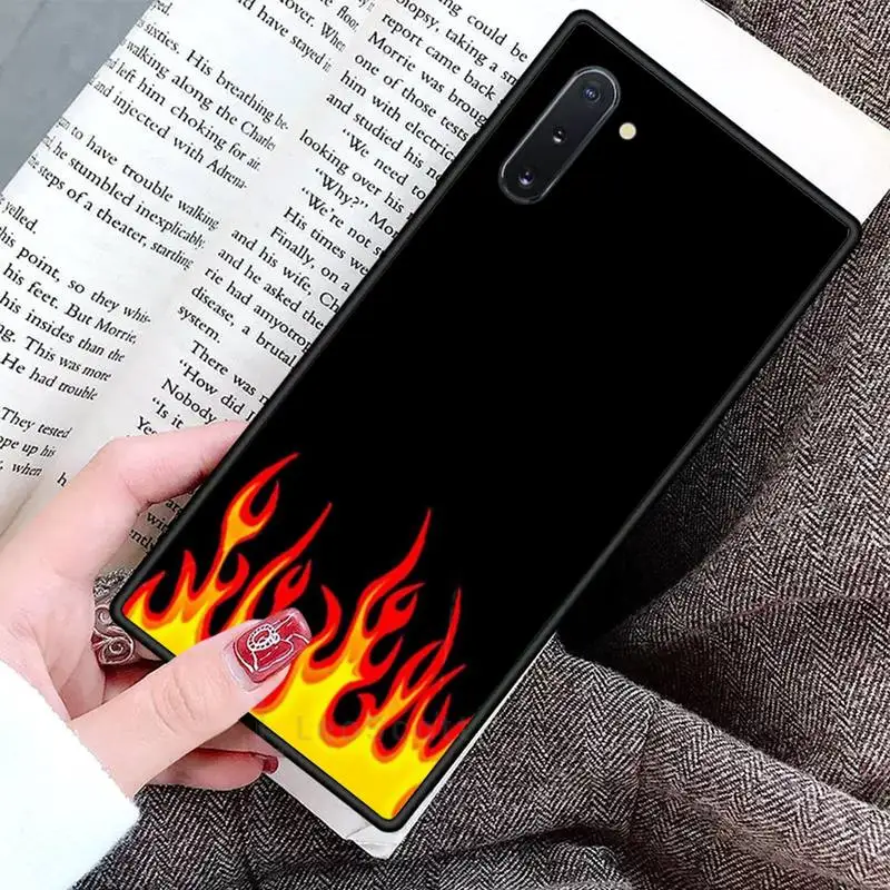 

Fashion Flame Pattern Phone Case For Samsung Galaxy S8 S9 S10 Plus S10E Note 3 4 5 6 7 8 9 10 Pro Lite cover