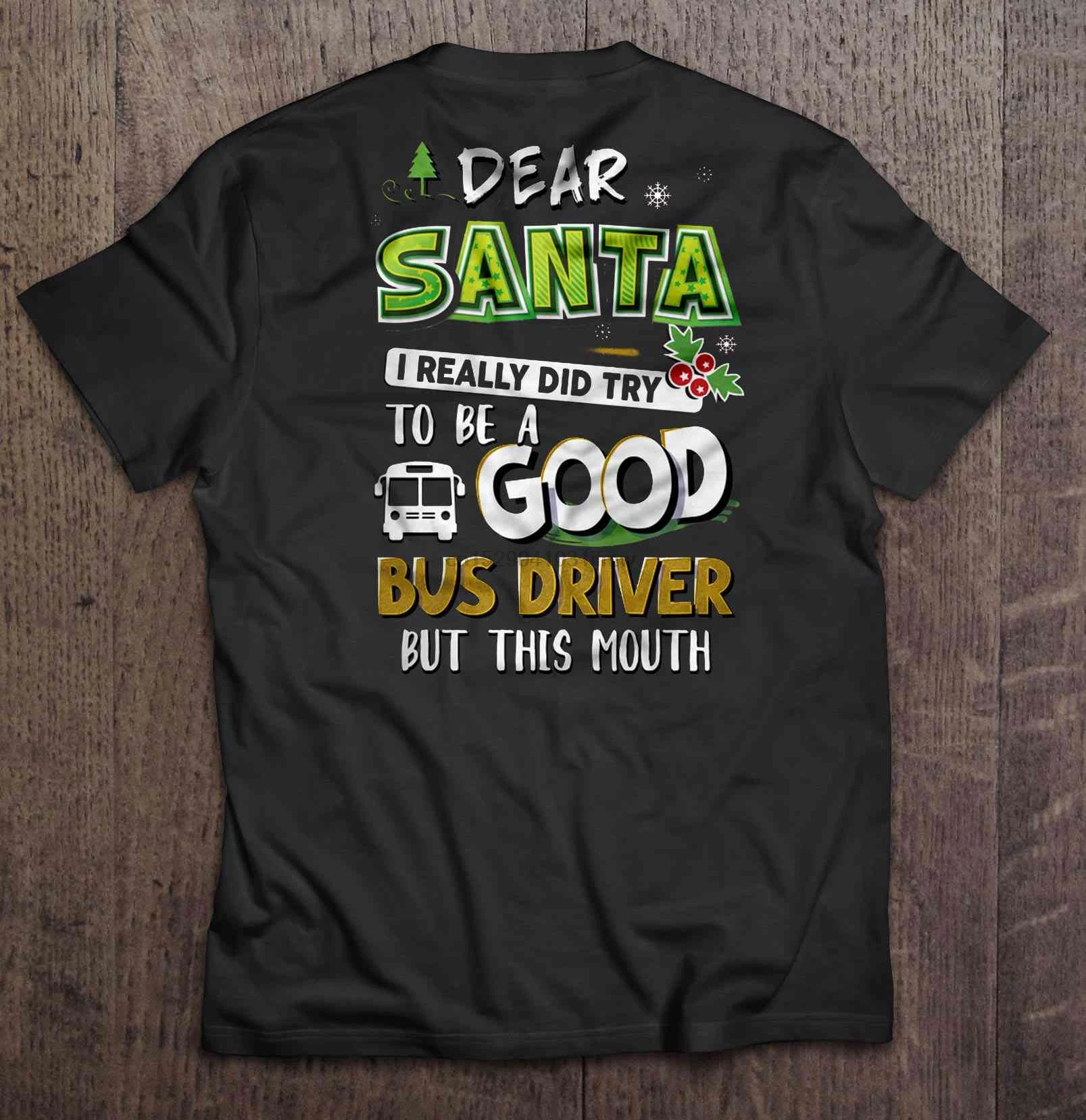 Мужская футболка уважаемый Санта я действительно попытался быть хорошим