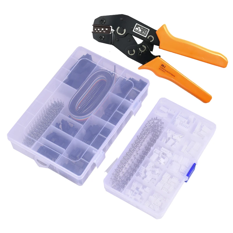 

DuPont Connector Crimping Tool SN-2 Pliers Set XH2.54 SM Plug Spring Clamp For JST ZH1.5 2.0PH 2.5XH EH SM Boxed Kit