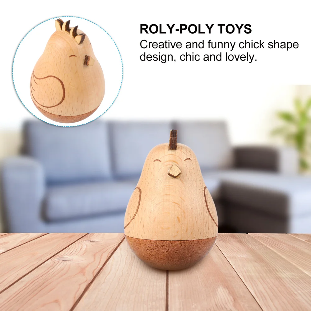 1 шт. игрушки неваляшки креативный Премиум Прекрасный орнамент деревянная