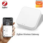 Беспроводной умный шлюз Tuya ZigBee, хаб для умного дома, мост, приложение Smart Life, беспроводной пульт дистанционного управления, работает с Alexa Google Home