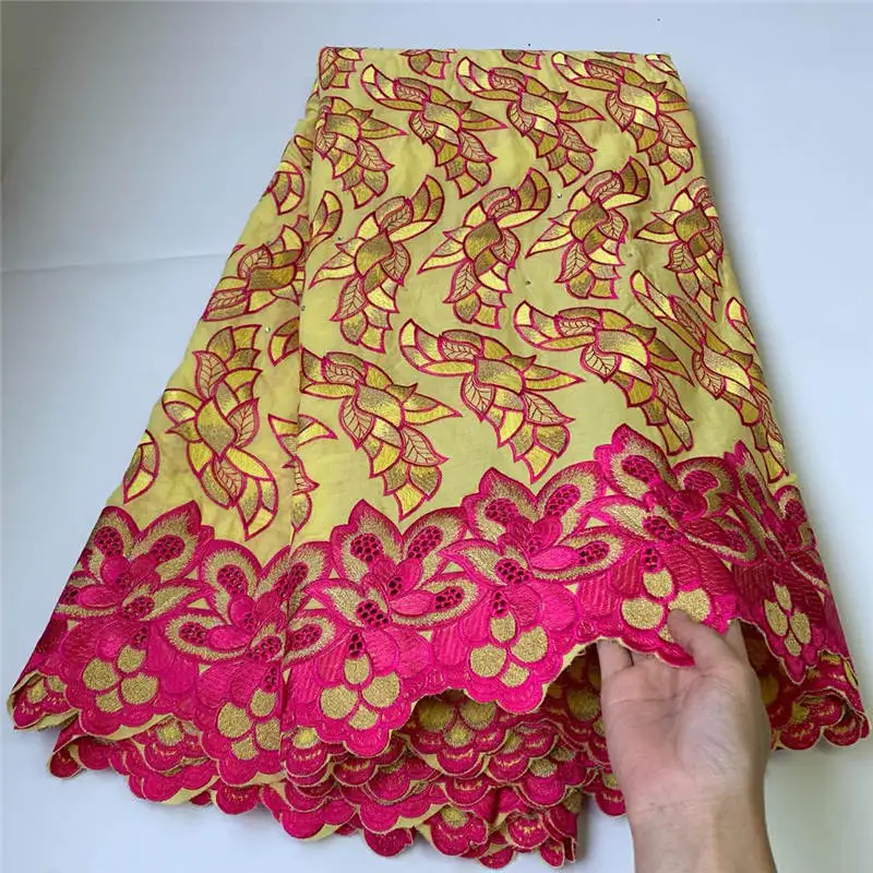 

Hot Selling 100% Cotton African Dry Lace Fabric Nigerian Lace Fabric 2021 High Quality Swiss Voile In Switzerland ! LGM22806