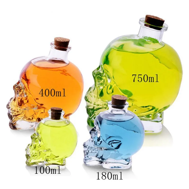 Новый год 1 шт. хрустальный череп голова рюмка вечерние прозрачное шампанское