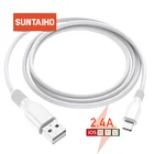 Suntaiho USB кабель для iphone зарядное устройство для iphone X XS Max Синхронизация данных для iphone 6s 7 8 plus для освещения быстрый заряд кабеля провода