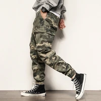 american street style fashion men jeans military camouflage harem trousers multi pockets casual cargo pants men hip hop joggers