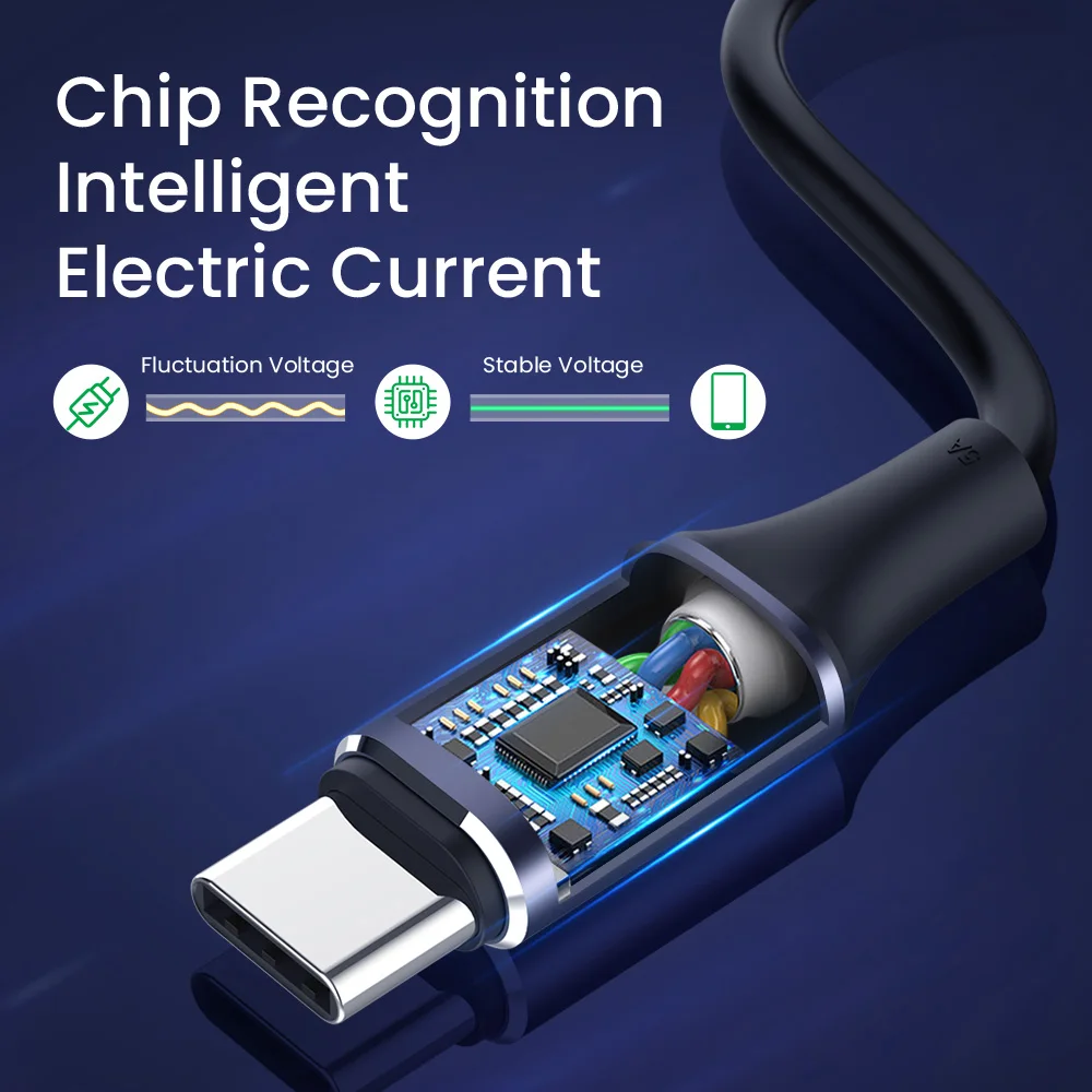Зарядный кабель 100 Вт Type C-Type-C для ноутбуков Mac Huawei высокоскоростной передачи