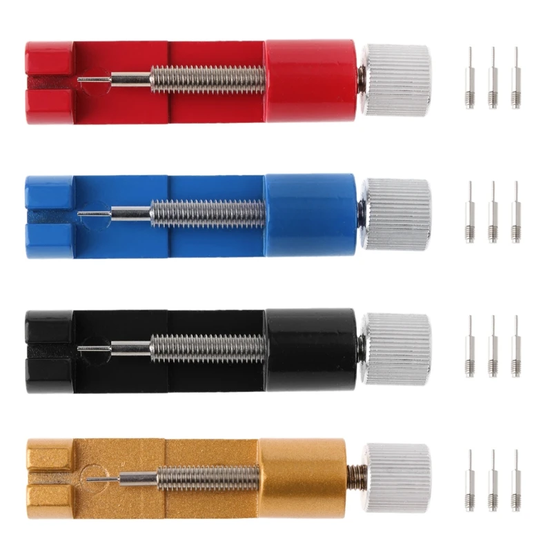

Watch Adjuster Metal Belt Band Bracelet Strap Pin Remover Repair With 3pcs Pins 875D