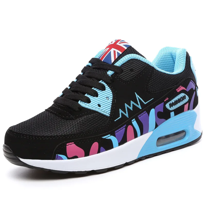 

New Sneakers Girls Women Flat Shoes Cushion Sport Shoes Spring Comfortable Women's Loafers Casual Shoes Lace Up Light Flats