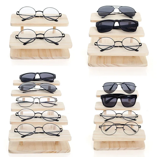Новое поступление сборные 1-5 слоев бамбуковые солнцезащитные очки подставка для