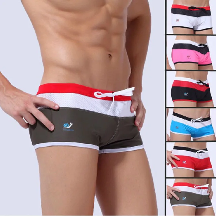 Сексуальные мужские плавки с низкой посадкой нейлоновые Плавки бикини для