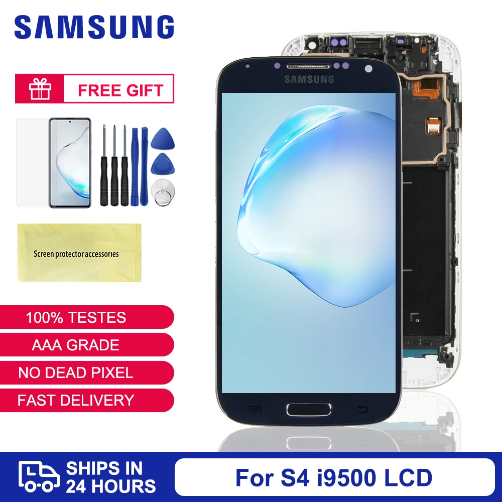 Тест для Samsung Galaxy S4 ЖК дисплей i9500 i337 i9515 i959 экран сенсорный дигитайзер сборка