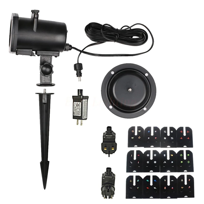 12 узоров Рождественский лазерный проектор Снежинка наружные светодиодные