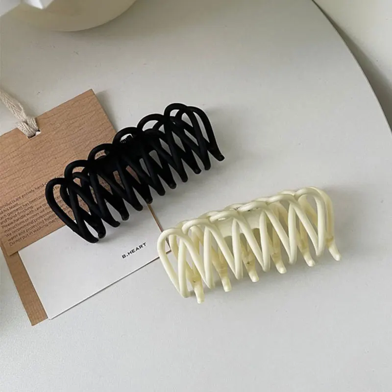 

Hot Sale Solid Color Claw Clip Large Barrette Crab Hair Claws Bath Clip Ponytail Clip For Women Girls Hair Accessories Gift