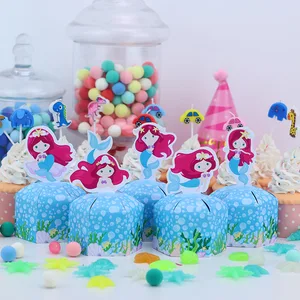 Новая симпатичная коробка для русалок, коробка для конфет, Подарочная коробка, коробка для кексов, для мальчиков, для детей, для дня рождения, вечеринки, украшения, товары для праздника