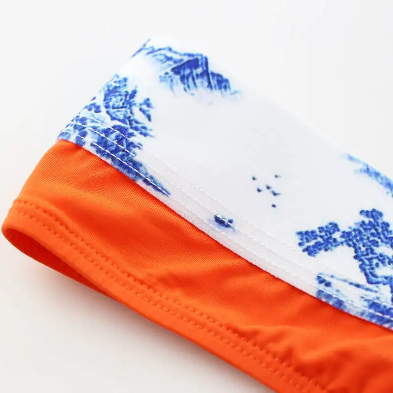 Трусы-стринги мужские 8 шт./лот пикантное нижнее белье с принтом треугольные