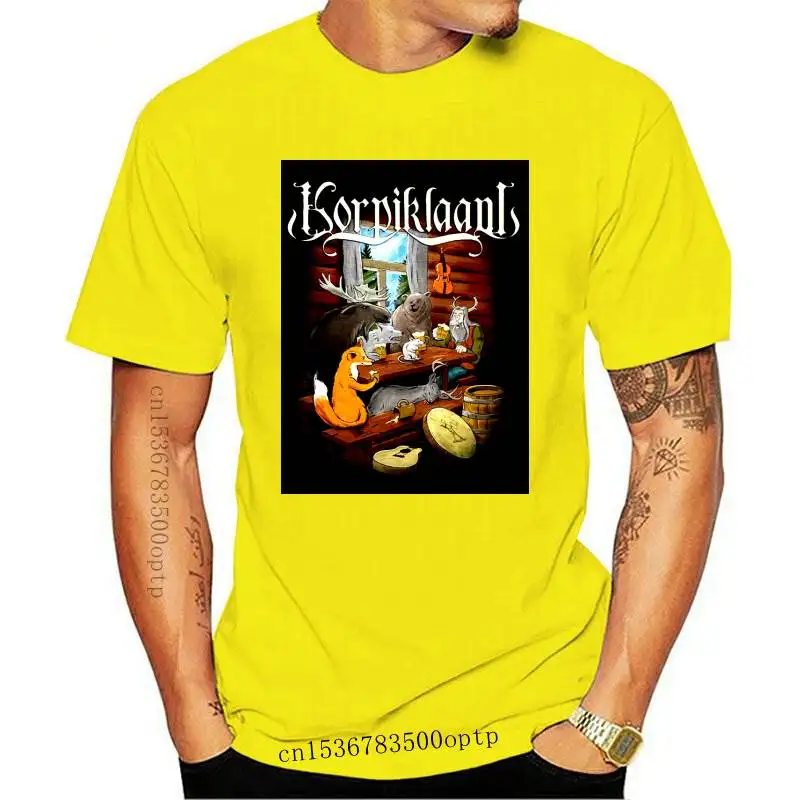

New 2021 2021 Arrival Fashion Graphic Tee Korpiklaani Men Sahti T-shirt Black