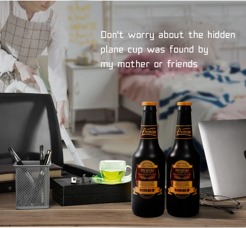 Портативная для пивных бутылок Вагина Мужской мастурбатор мягкая оральная