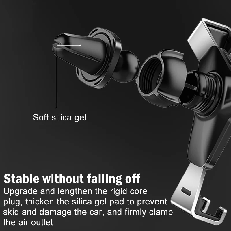 Гравитационный Автомобильный держатель для телефона подставка с креплением на