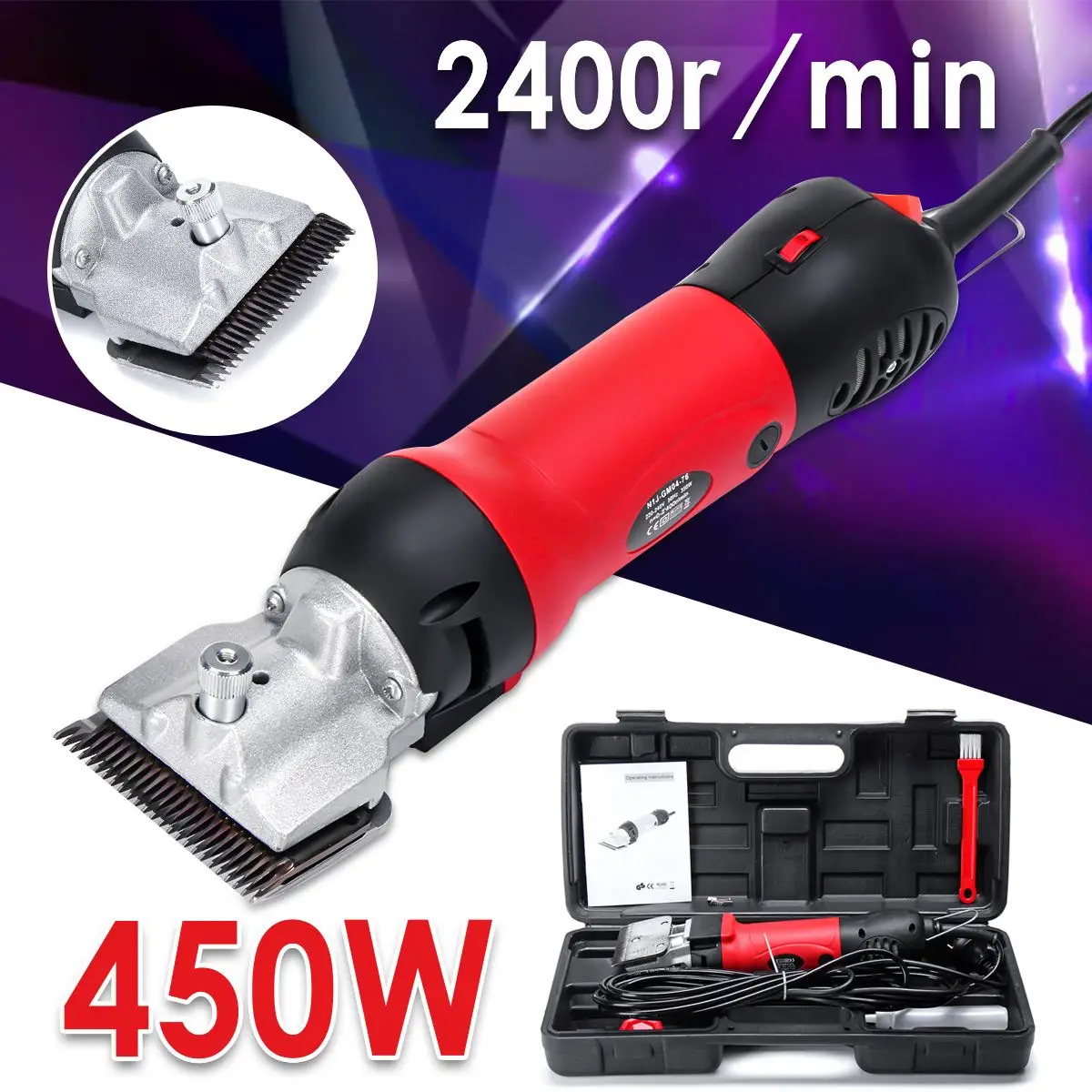 

Машинка для стрижки домашних животных, 450 Вт, об/мин