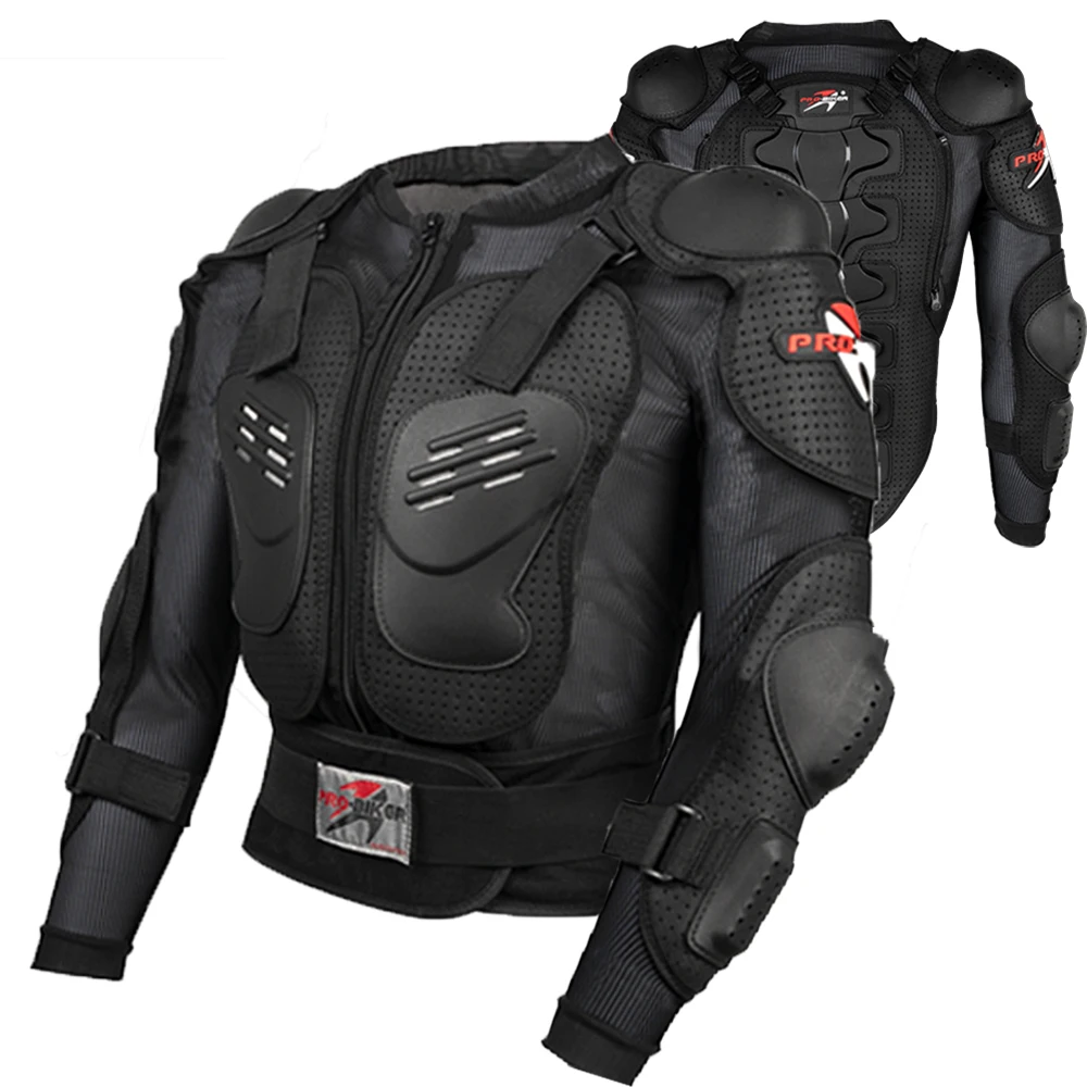 Защитная мотоциклетная куртка Pro-Biker бронированная на все тело одежда для