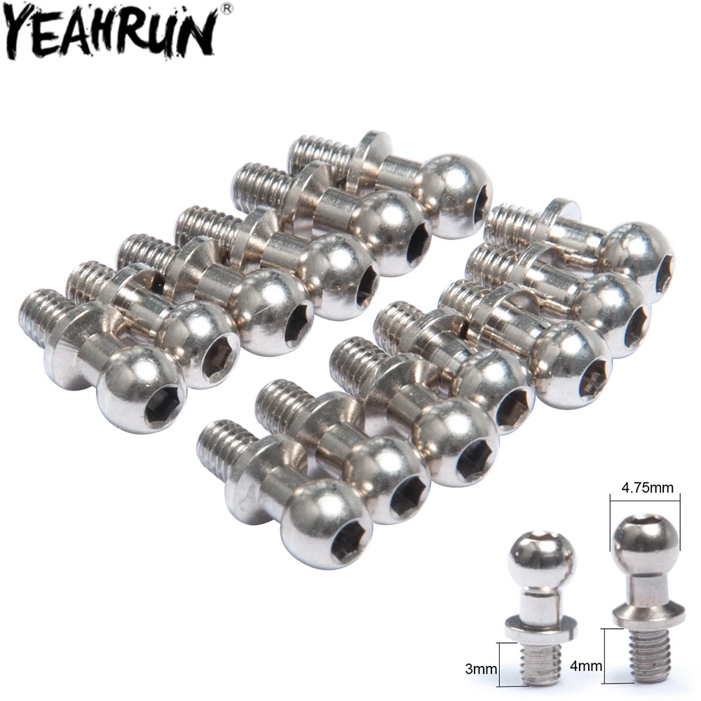 Шариковая головка YEAHRUN звено трек держатель конец тяга комплект отверстий для 1:10