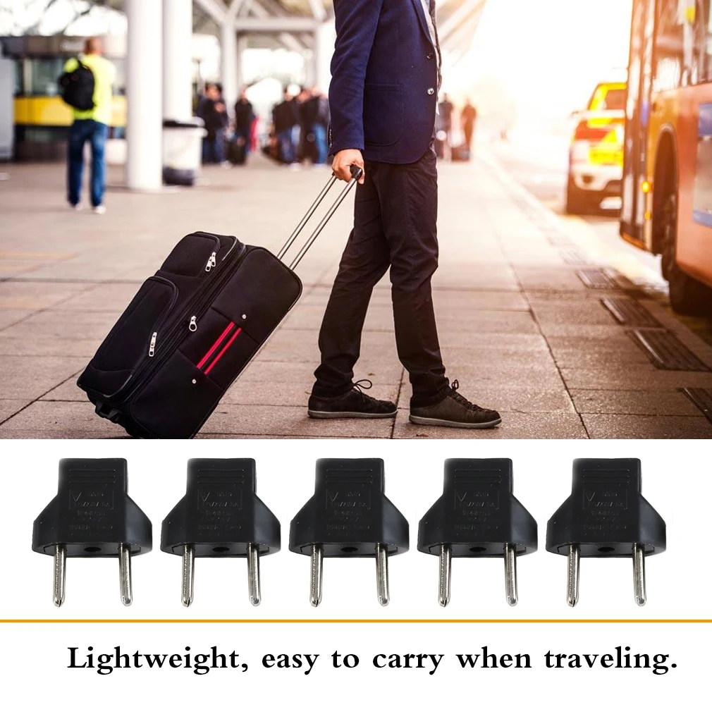 5 шт. универсальный адаптер штепсельная вилка европейского стандарта для США и