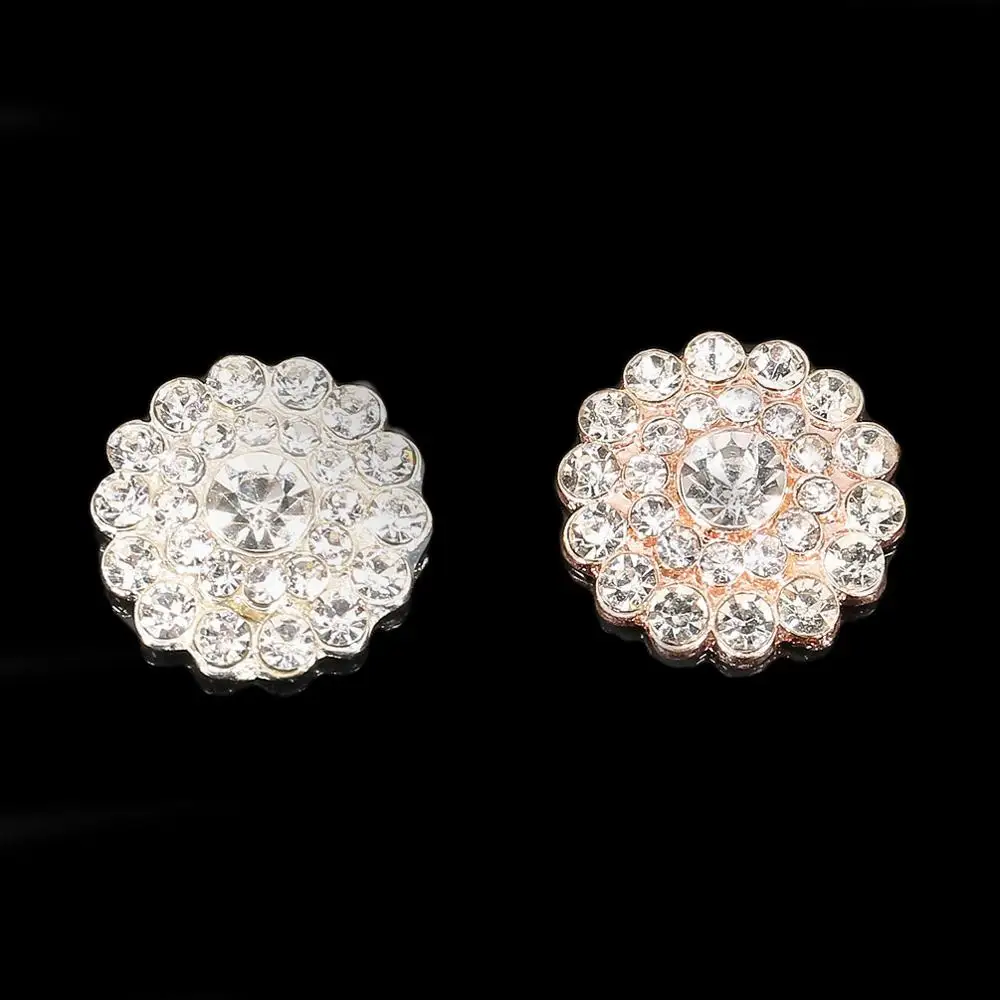 2016New 100 шт. 21 мм круглая кнопка со стразами для свадьбы украшение и магазины типа