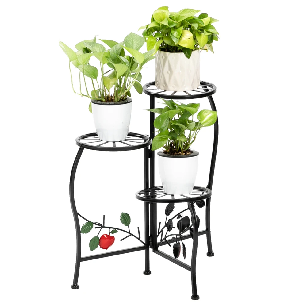 

Artisasset Paint Painted Blade Shape 3 Blocks Plant Stand Black-88810544