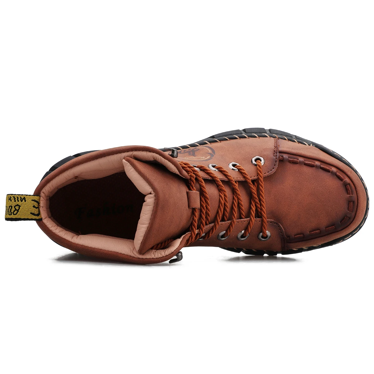 Мужские кожаные кроссовки Ботинки Zapatos De Vestir Hombre Botas Trabajo ручной пошив на открытом