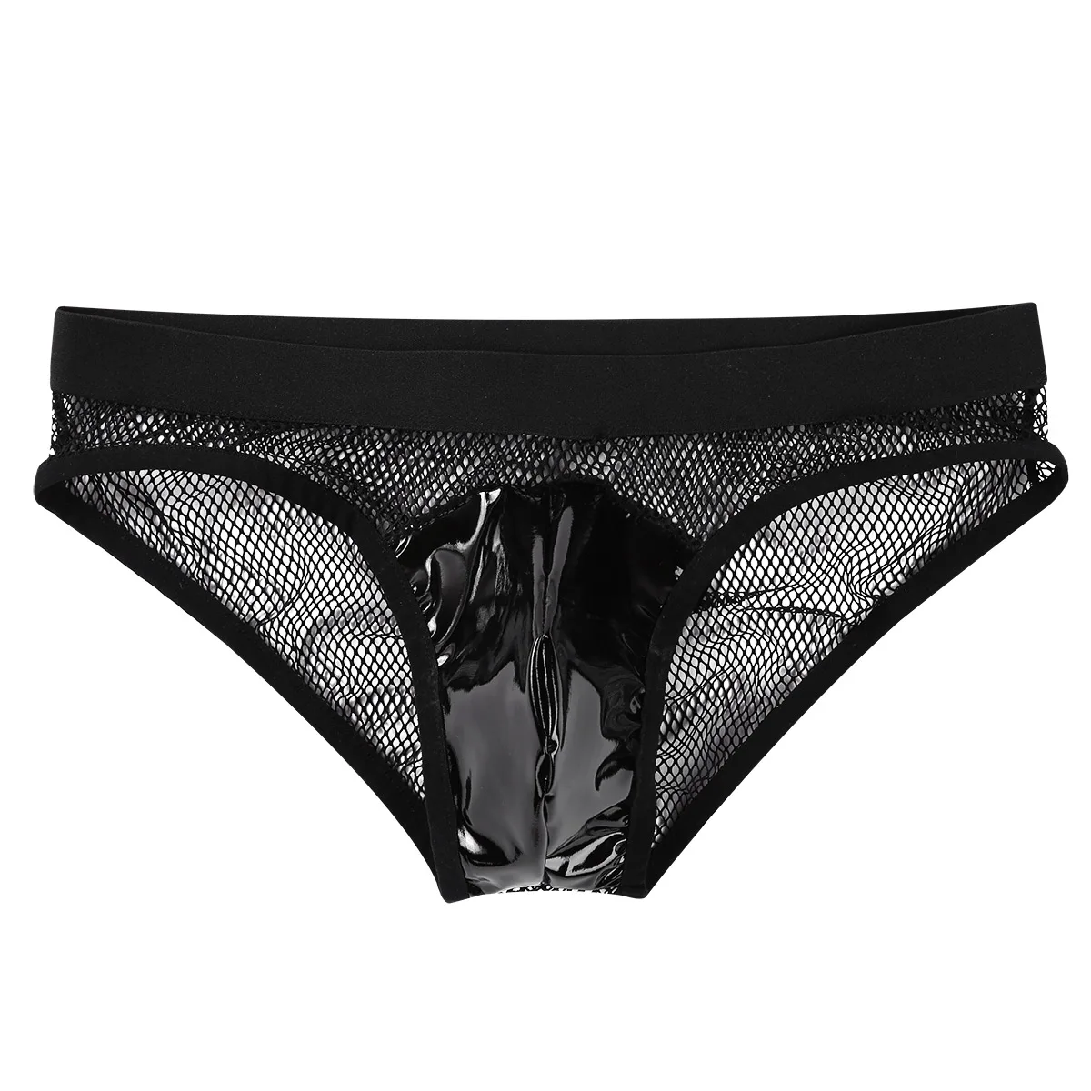 Нижнее белье мужское сексуальные открытые прозрачные трусики сетчатые со